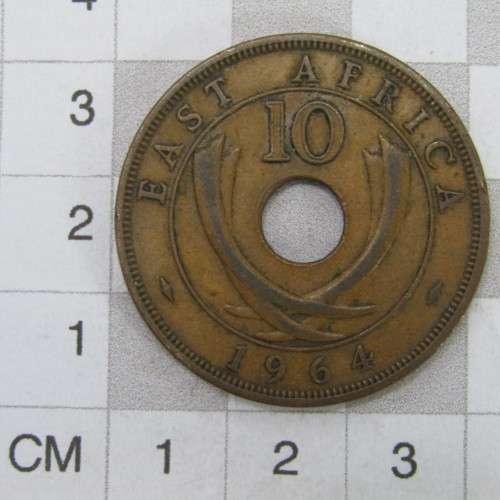 Lot of 16 East Africa 10 Cent coins - different years