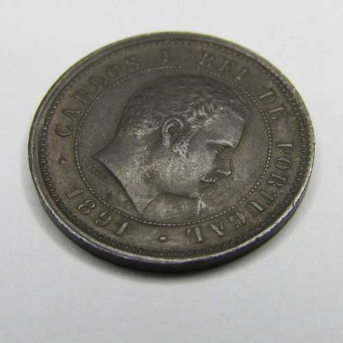 1891 Portugal 5 Reis - XF+/AU