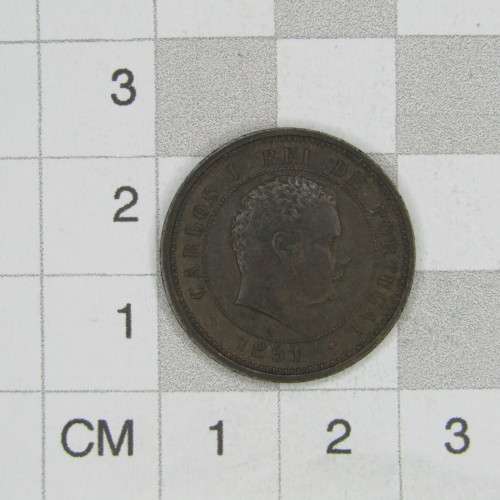 1891 Portugal 5 Reis - XF+/AU
