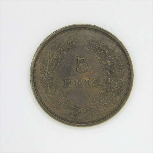 1891 Portugal 5 Reis - XF+/AU