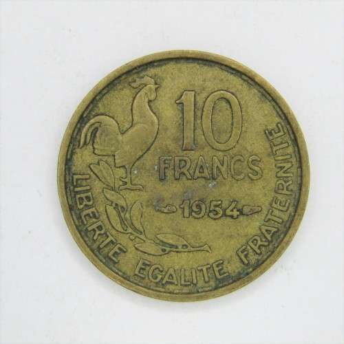 1954 France 10 Francs - VF+