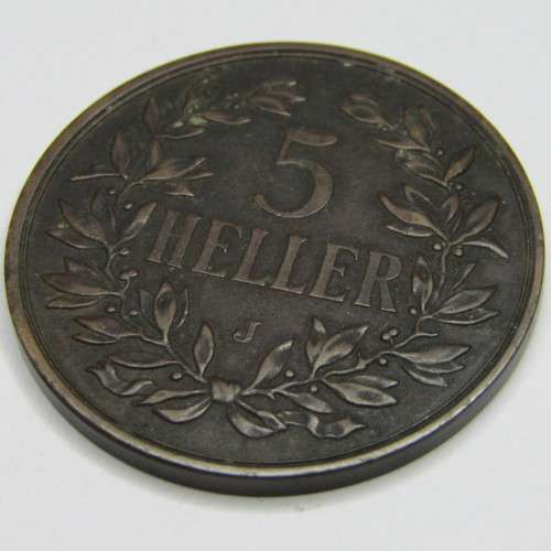 1909 J German East Africa 5 Heller - excellent