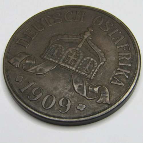 1909 J German East Africa 5 Heller - excellent