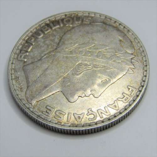 1929 France Silver 20 Francs - aXF