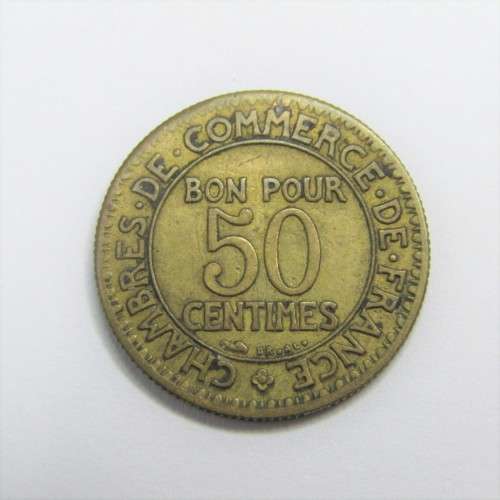 1921 France 50 Centimes - XF