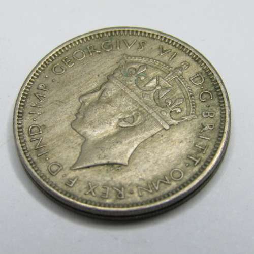 Lot of 6 British West Africa Three Pence coins - 1938, 1939, 1943, 1945, 1946, 1947