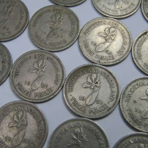 Full 3 sets of Rhodesia and Nyasaland tickeys - 1955, 1956, 1957, 1962, 1963 and 1964