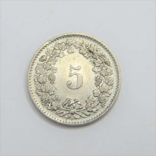 1962 Switzerland 5 Rappen - AU