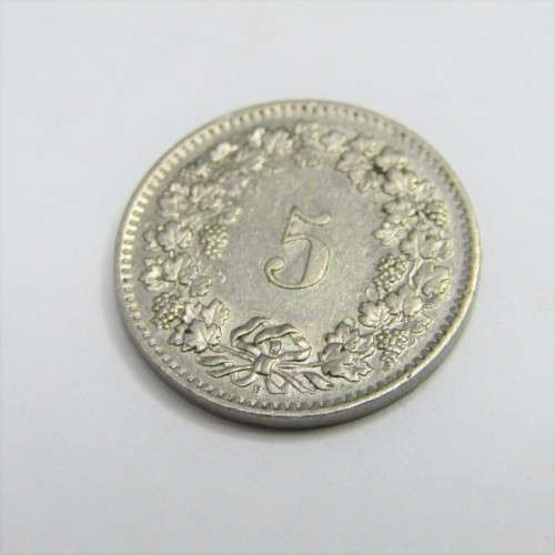 1962 Switzerland 5 Rappen - AU
