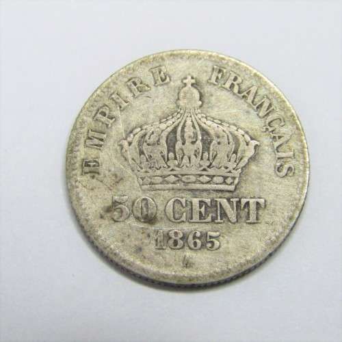 1865 France 50 Centimes