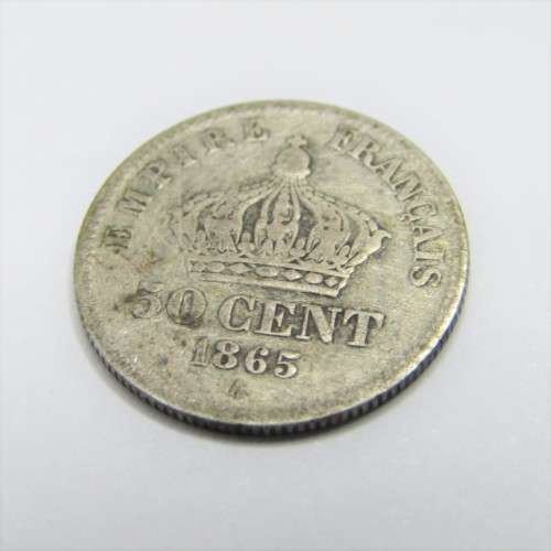 1865 France 50 Centimes