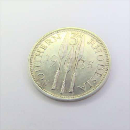 1935 Southern Rhodesia 3d Three Pence - XF+