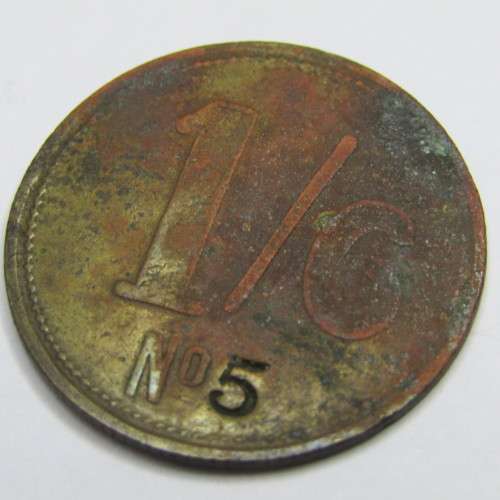 O Gee 1/6 Shilling token - No. 5