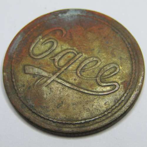 O Gee 1/6 Shilling token - No. 5
