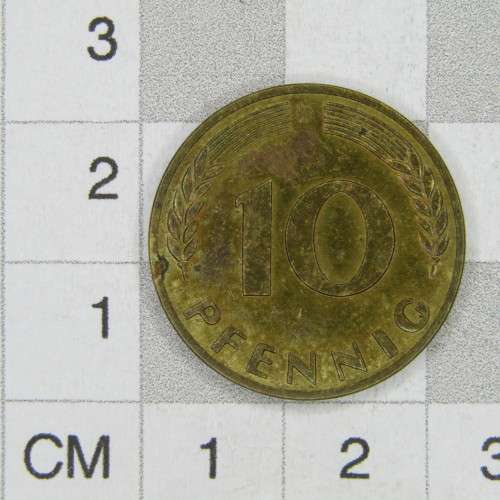 1949 D Germany 10 Pfennig - AU