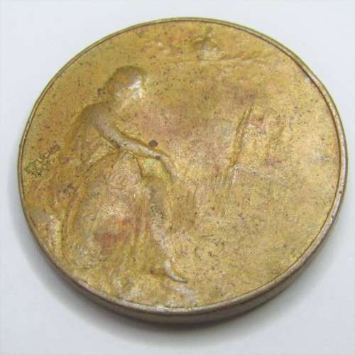 1902 Edward VII and Queen Alexandra coronation medal - E. Fuchs 1901 - very scarce