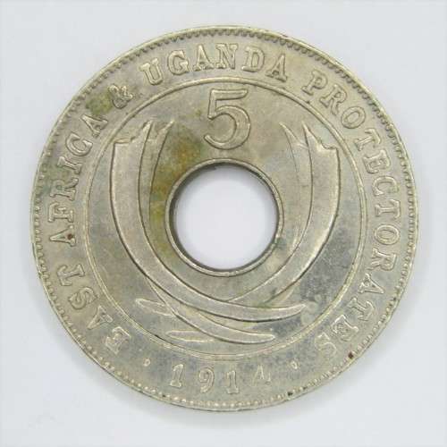 1914 East Africa 5 Cent - AU