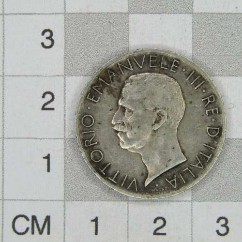 1927 Italy 5 Lire - Fert - VF