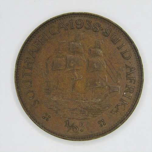 1935 SA Union Half Penny - EF