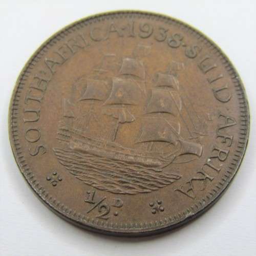 1935 SA Union Half Penny - EF