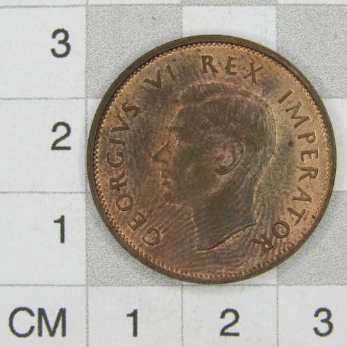 1942 SA Union Half Penny - AU+ with lustre