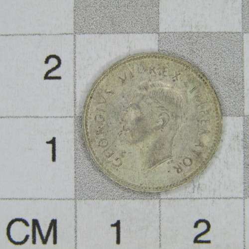 1940 SA Union 3d Tickey - uncirculated with some toning