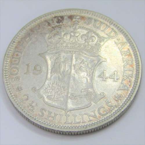 1944 SA Union 2 1/2 Shilling Half Crown - VF+