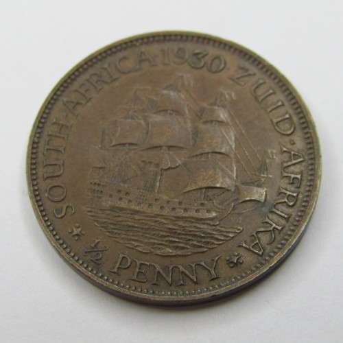 1930 SA Union Half Penny - XF