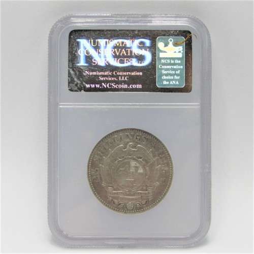 1895 ZAR Paul Kruger 2 1/2 Shilling Half Crown graded  - EF Details - improperly cleaned - by NCS
