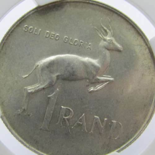 1967 RSA Springbok without penis R1 graded MS 63 by NGC