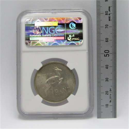 1967 RSA Springbok without penis R1 graded MS 63 by NGC