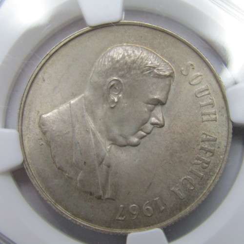 1967 RSA Springbok without penis R1 graded MS 63 by NGC