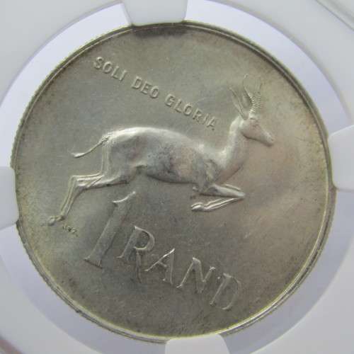 1967 RSA Springbok without penis R1 graded MS 63 by NGC