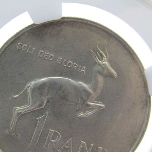 1967 RSA Springbok without penis R1 graded MS 63 by NGC