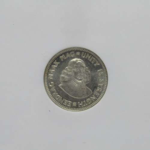 1962 South Africa 2 and a half cent graded MS 65 by NGC - only 8745 minted as business strikes