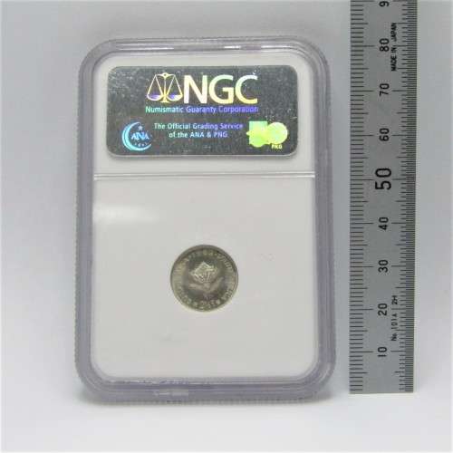 1962 South Africa 2 and a half cent graded MS 65 by NGC - only 8745 minted as business strikes