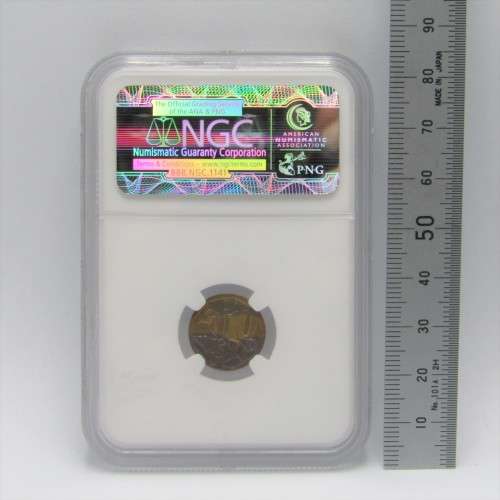 2003 South Africa Mint Error South Africa 10 cent Partially plated graded mint error MS61 by NGC