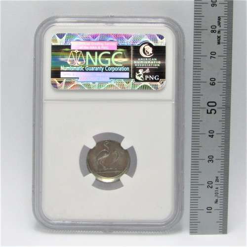 1983 South Africa 5c Struck 5% off center mint error AU 55 graded by NGC
