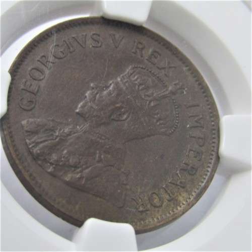 1936 SA Union 1/2P Half Penny graded AU 58 BN graded by NGC
