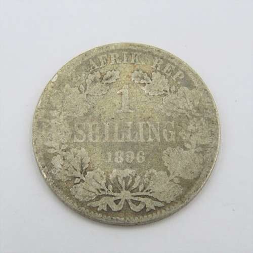 1896 ZAR Paul Kruger shilling - Well used