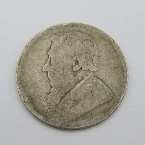 1896 ZAR Paul Kruger shilling - Well used