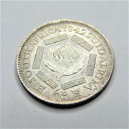 1942 SA Union sixpence - AU