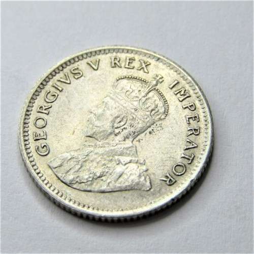 1934 SA Union sixpence EF - variety - Extra jewels in crown