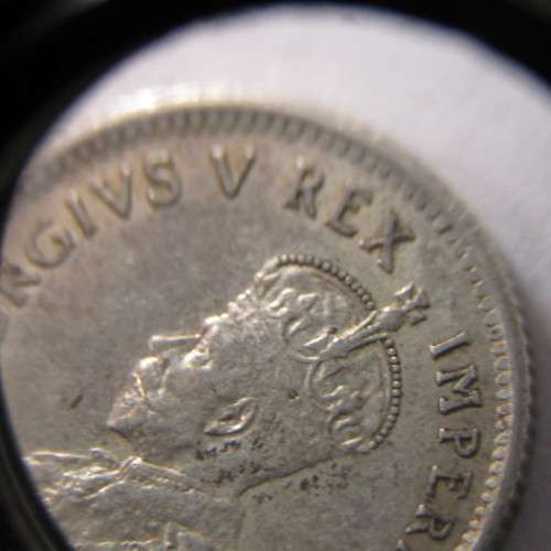 1934 SA Union sixpence EF - variety - Extra jewels in crown