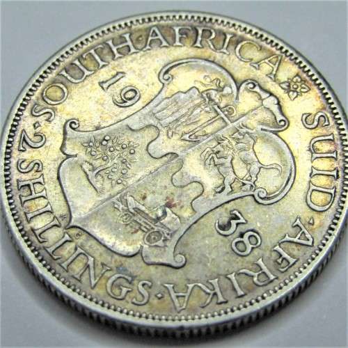 1938 SA Union Two shillings - VF+