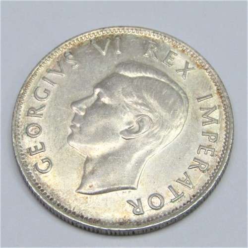 1944 SA Union half crown - XF - cracked die obverse