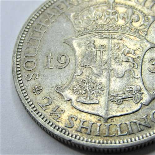 1935 SA Union half crown  - VF+