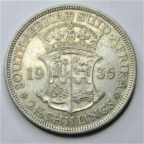 1935 SA Union half crown  - VF+