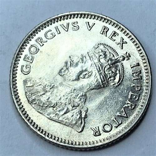 1933 SA Union 6d sixpence - UNC