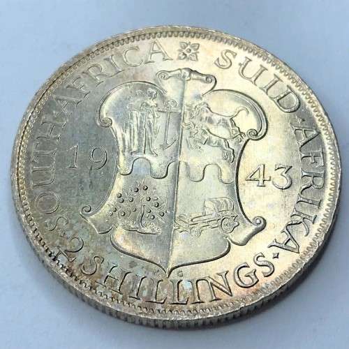 1943 SA Union Two Shillings  - UNC